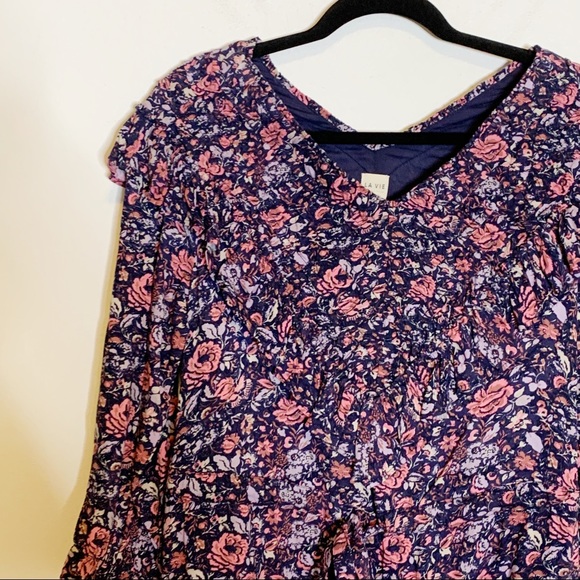 La Vie Rebecca Taylor Floral Ruffle Dress 13W2 - Picture 4 of 8